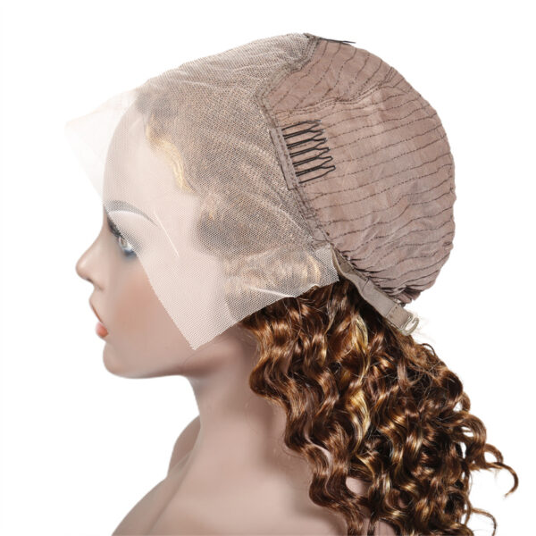 Piano Color Highlight #4/27 Deep Wave 13x4 BOB Lace Front Wig - Image 9